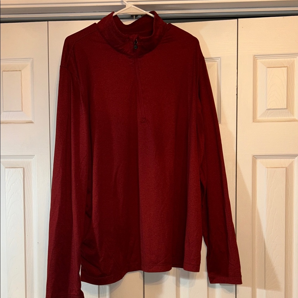 32 Degrees Men's Zip-Up Sweater - Deep Red